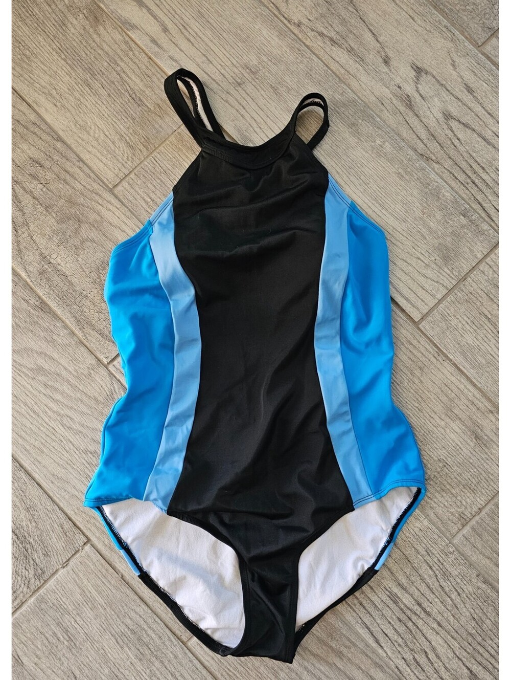 Women's South Point One-Piece Swimsuit Size 10 Multicolor Padded Bathing Suit